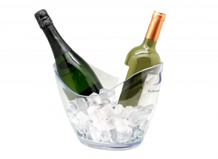 Casa si Gradina - Frapiera transparenta pentru 2 sticle vin