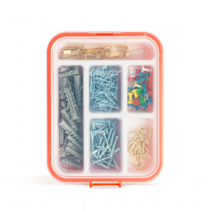 Suruburi, dibluri, cuie, nituri, şaibe - HANDY - Set de accesorii pentru bricolaj - dibluri, cuie, cârlige - 266 piese