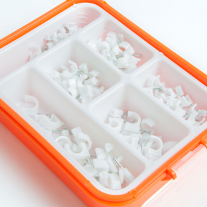 HANDY - Set de cleme cu cui pentru fixarea cablurilor - 5-10 mm - 100 buc. [1]
