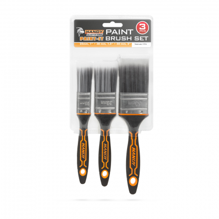 Set pensule, cu mâner mateerial plastic - 3 piese 1\" / 1,5\" / 2\" - HANDY [1]