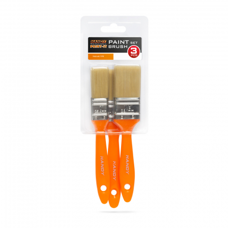 HANDY - Set pensule, cu mâner material plastic - 3 piese 1\" / 1,5\" / 2\" [1]