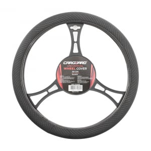 Accesorii auto - Husa volan auto cu perle, culoare neagra, 38 cm