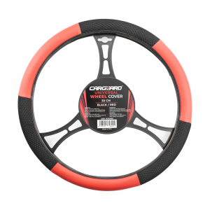 Accesorii auto - CARGUARD - Husă volan auto - negru / roșu