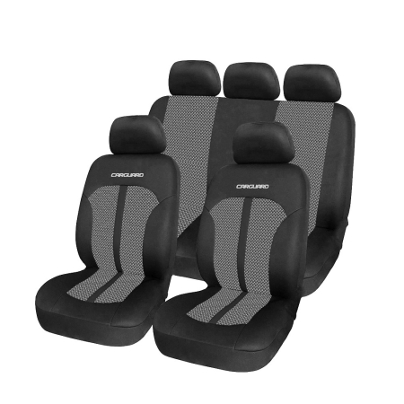 Huse protectie auto - Huse universale premium pentru scaune auto gri/ negru, 11 piese - CARGUARD