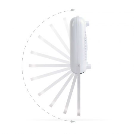 Incălzitor de perete pentru baie cu suport uscare prosoape, telecomanda - 800/2000W - 240V - alb [4]