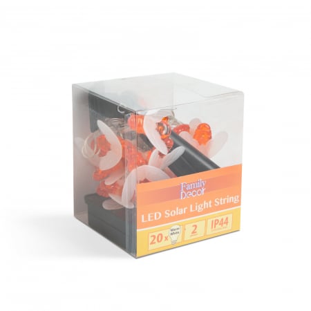 Șir de lumină solară LED - albină - 2,3 m - 20 LED - alb cald [2]