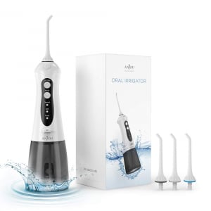 Ingrijire si igiena orala - Irigator bucal Anjou Flosser AJ-PCA026, 300ml, 3 programe, 3 capete