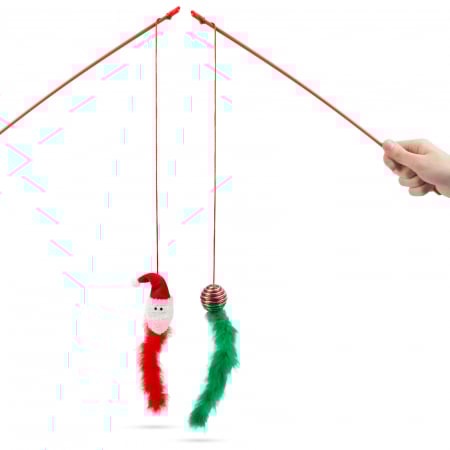 Jucărie pentru pisici - culori de Crăciun - 2 tipuri [1]