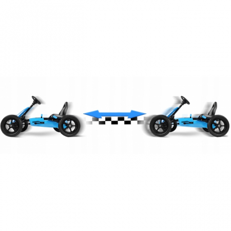 Kart cu pedale si roti gonflabile, Gokart RK-592 Ricokids 759200, Albastru [3]
