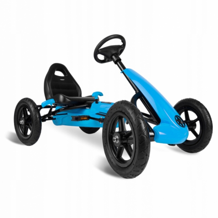 Karturi cu pedale - Kart cu pedale si roti gonflabile, Gokart RK-592 Ricokids 759200, Albastru