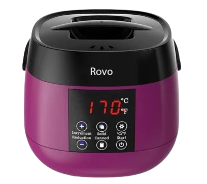 Epilare - Kit Epilare Ceara Rovo TMS-218 profesional, display LCD, 500g ceara, 4 arome, set 20 spatule, control tactil
