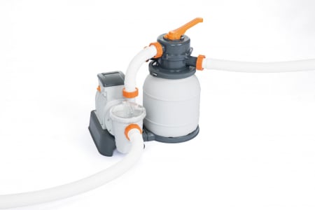 Casa si Gradina - Kit filtrare monobloc cu nisip cuartos piscine Bestway 58497 debit 5678l/h