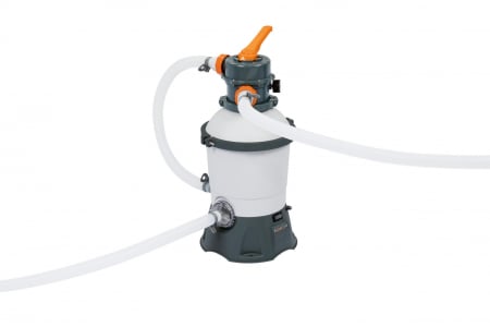 Casa si Gradina - Kit filtrare monobloc cu nisip cuartos piscine Bestway 58515 debit 3.028l/h