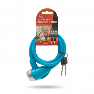 Lacăt pt. bicicletă tip cablu de oţel Ø10 mm [1]