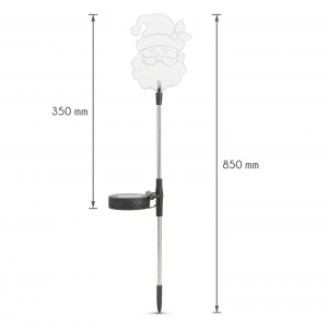 Lampa LED cu incacare solara - model „Moş Crăciun” [3]