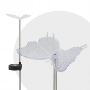 Lampi solare gradina LED - Lampă solară pentru grădină cu LED - model „Fluture”
