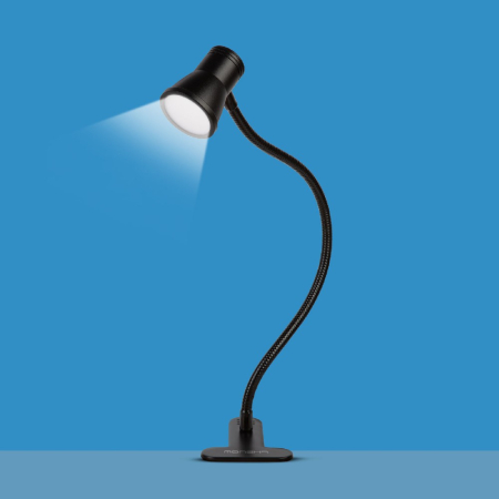 Lampă LED usb de birou flexibilă prindere clemă – reglaj intensitate și temperatură culoare [1]