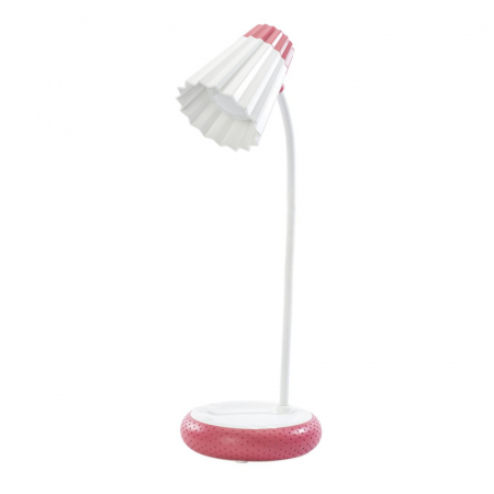 Lampi masa/ birou - Lampa de birou LED Home H-612, Acumulator 1200mAh, Control touch, 3 moduri, Incarcare USB, 3W - Rosu