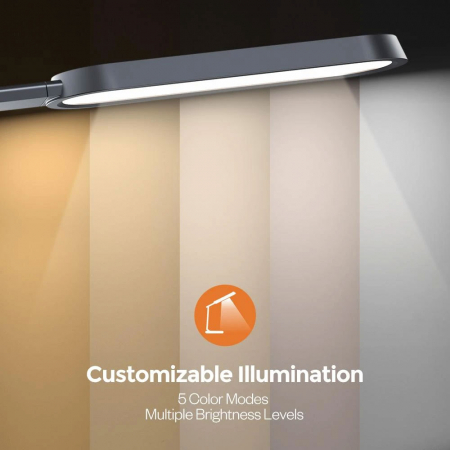 Lampa de birou LED TaoTronics TT-DL056, control touch, 5 moduri, 6 niveluri de luminozitate, 12W [6]