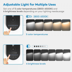Lampa de birou LED TaoTronics TT-DL31, protectie ochi, control touch, Incarcare Telefon Wireles si USB [5]