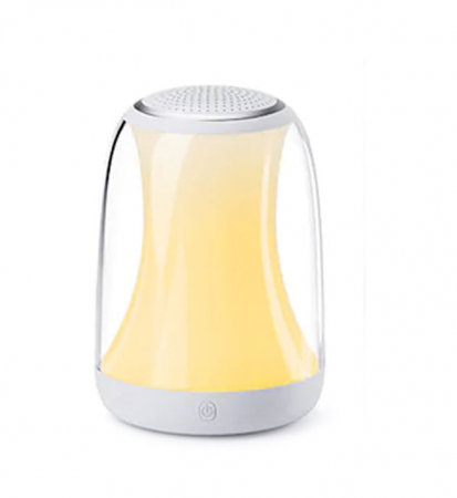 Lampi de veghe - Lampa de veghe 2 in1 Hotmoon, RGB-W, Luminozitate reglabila, Control Touch, Telecomanda, Muzica, White Noise, USB-C