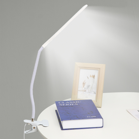 Lampa birou LED Home DK-6500, cu clema prindere, brat flexibil, USB, Lumina alba, 5W [2]
