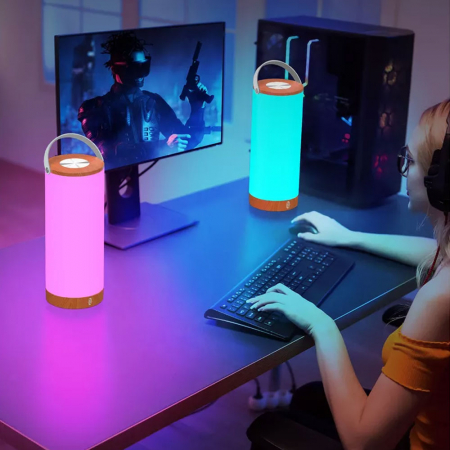 Lampa led reincarcabila TaoTronics TT-DL23 Pro, RGB, control Touch, 7 culori de lumina [3]