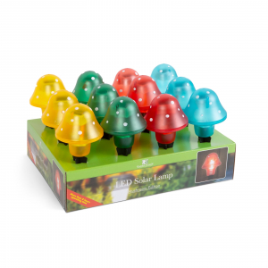 Lampa solara LED - model ciuperca, 11 cm [3]