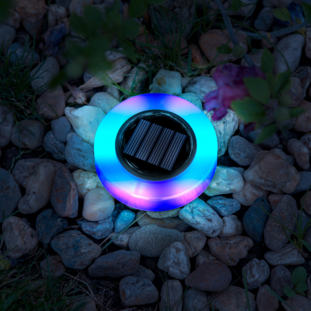 Lampa solara de gradina LED - rotunda - LED RGB - 105 x 128 [1]