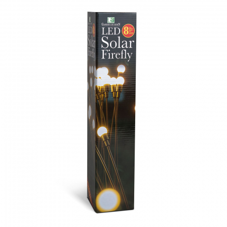 Lampă solară de gradina model licurici - 8 LED-uri alb cald - 70 cm [2]