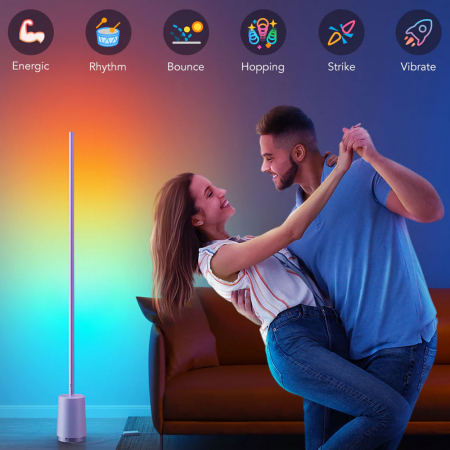 Lampadar LED Govee Lyra RGBICWW, Wifi, Control Aplicatie, Sincronizare muzica, Telecomanda [5]