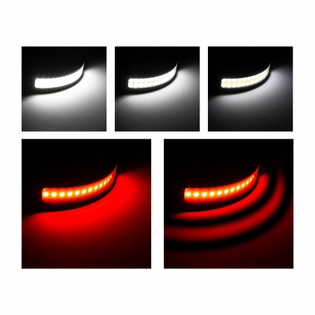 Lanterna de cap cu control gestual - LED COB roșu/alb - baterie 800 mAh - moduri iluminare [3]