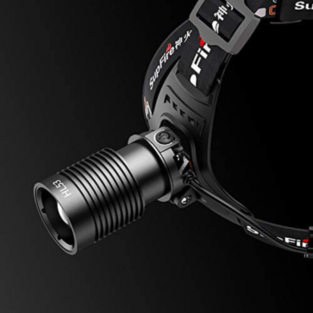 Lanterna LED pentru cap Superfire HL53, Zoom, 180lm, 400m, 2 2000mAh, incarcare USB [4]