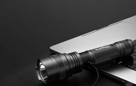 Lanterna SupFire C8-H, 15W, LED, 1500 lm, 4000 mAh, 5 moduri, rezistenta la apa, incarcare USB, Negru [3]