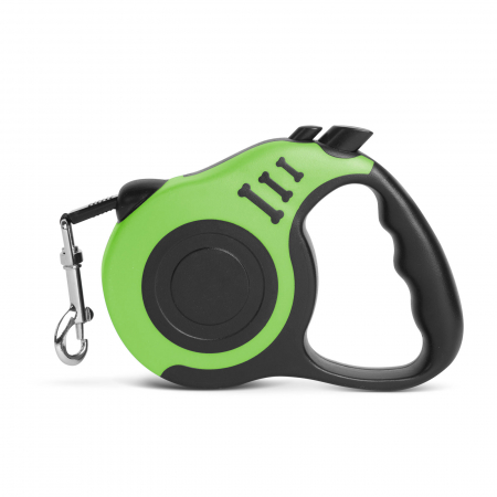 Lesa automata pentru animale de companie lungime 5 m, sistem franare, culoare verde - Yummie [1]