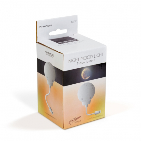 Lampa de veghe lumina de noapte - model Luna - Alb cald - USB [4]