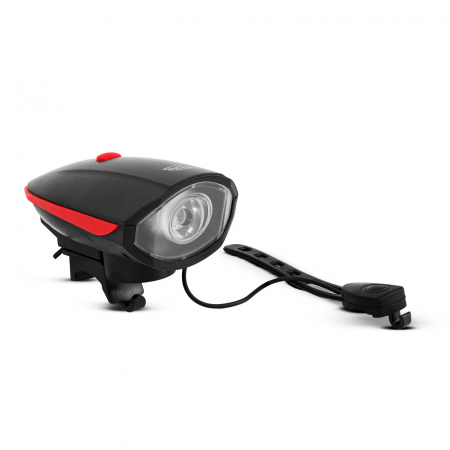 Iluminat biciclete - Lanterna bicicletă cu claxon electric - XPE LED - 400 mAh - 450 lm - IP55