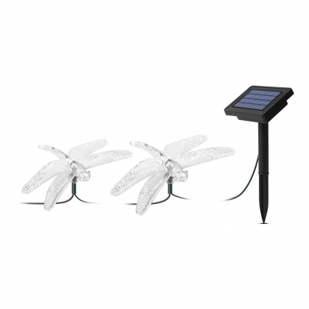 Decor lumină solară cu LED - libelulă - 2,9 m - 10 LED-uri colorate [2]