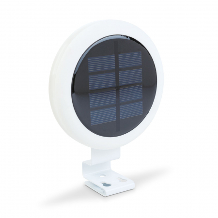 Lampi solare gradina LED - Lumină solară montaj pe jgheab sau perete - 3 LED SMD alb rece - alb - 11 x 2,6 cm