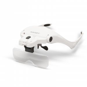 Lupe de marit - Lupa de cap cu iluminare LED+ Lentila dubla interschimbabile, marire 1x, 1.5x, 2x, 2.5x si 3.5x
