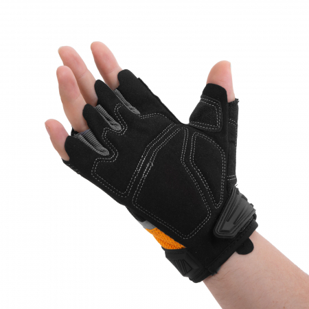 Manusi mărime L cu palmă din spumă, fără degete, cusaturi intarite, inchidere velcro [1]