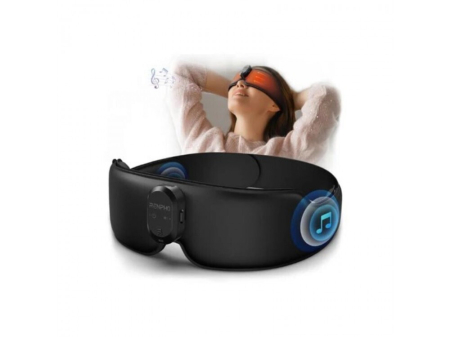 Masca de somn RENPHO EyeSnooze Aroma cu Bluetooth, muzica, aromaterapie si incalzire, confort ochi, pliabila, relaxare ochi, somn odihnitor, negru [1]