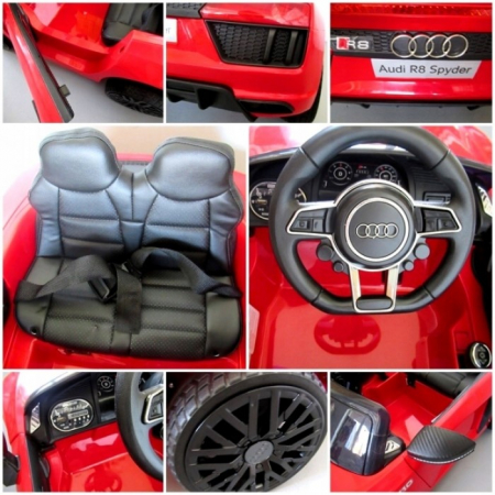 Masinuta electrica cu telecomanda Audi R8 R-Sport - Rosu [3]