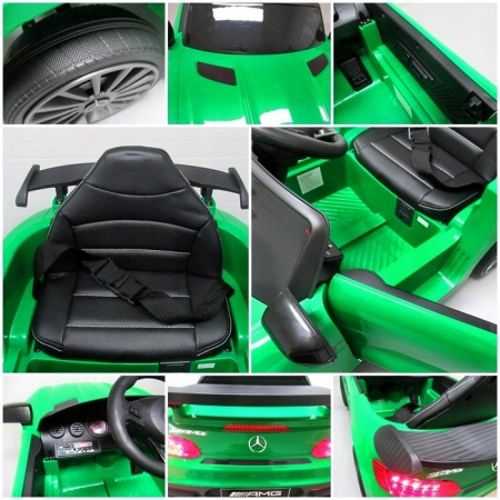 Masinuta electrica cu telecomanda Mercedes AMG GTR-S R-Sport - Verde [2]