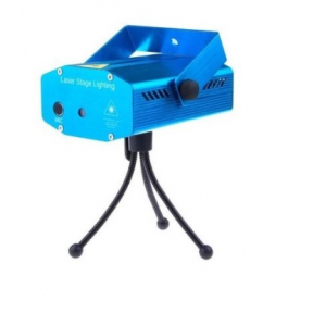 Iluminare disco - Mini proiector laser rosu / verde cu efecte reglabile