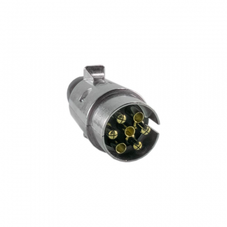 Conectica auto - Mufa metalică tata 7 pin 12V Carguard pentru remorcă sau trailer