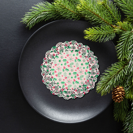 Masa de Craciun - Napron de hârtie - decor de Crăciun - 26,5 cm - 10 buc / pachet