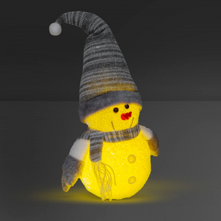 Mosi Craciuni - Om de zăpadă cu LED de Craciun - 35 cm - 3 x AA