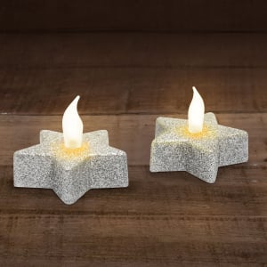 Masa de Craciun - Opait cu LED model STEA, argintiu,