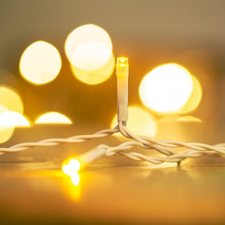 Perdea luminoasă - 100 LEDuri - alb cald - IP44 - 2,2 m - 8 programe [1]